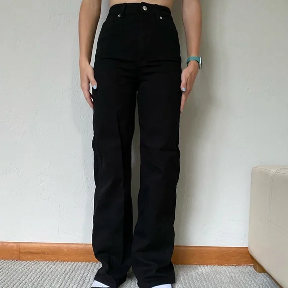 H&M Jeans Black Baggy Jeans Poshmark